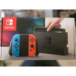 Nintendo Switch Orange and Blue Console Box!